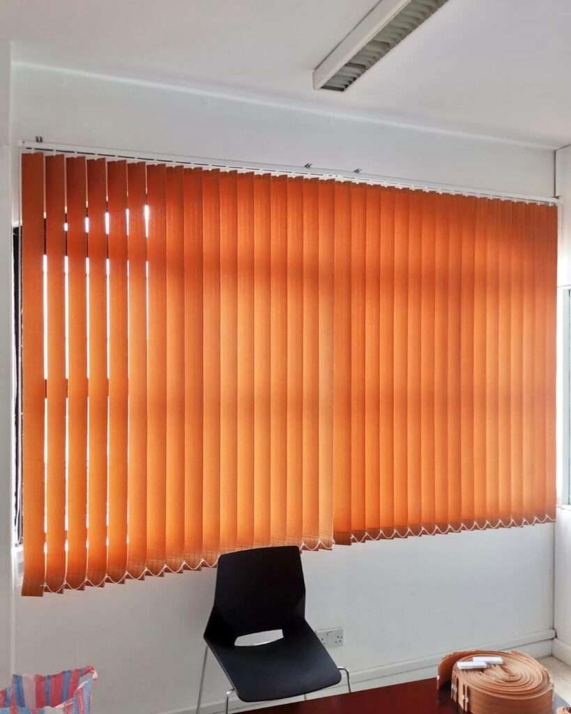 Verticle Offie Blinds Installed by top rated eastafrican supplier kalus top curtains and office blinds eastleigh nairobi kenya
