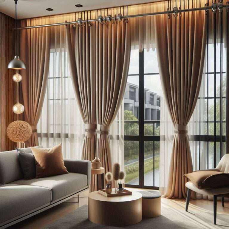 Various curtain rails in stainless steel, wood, and aluminum, showcasing options for home use, available at Kalus Top Curtains Nairobi.