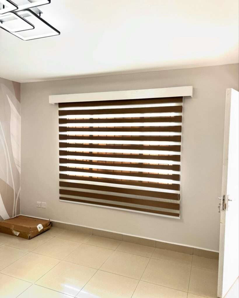 Zebra blinds installed by kalus top curtains and office blinds a kenya company located in nairobi eastleigh region that deals in all window drapery and treatment solutions