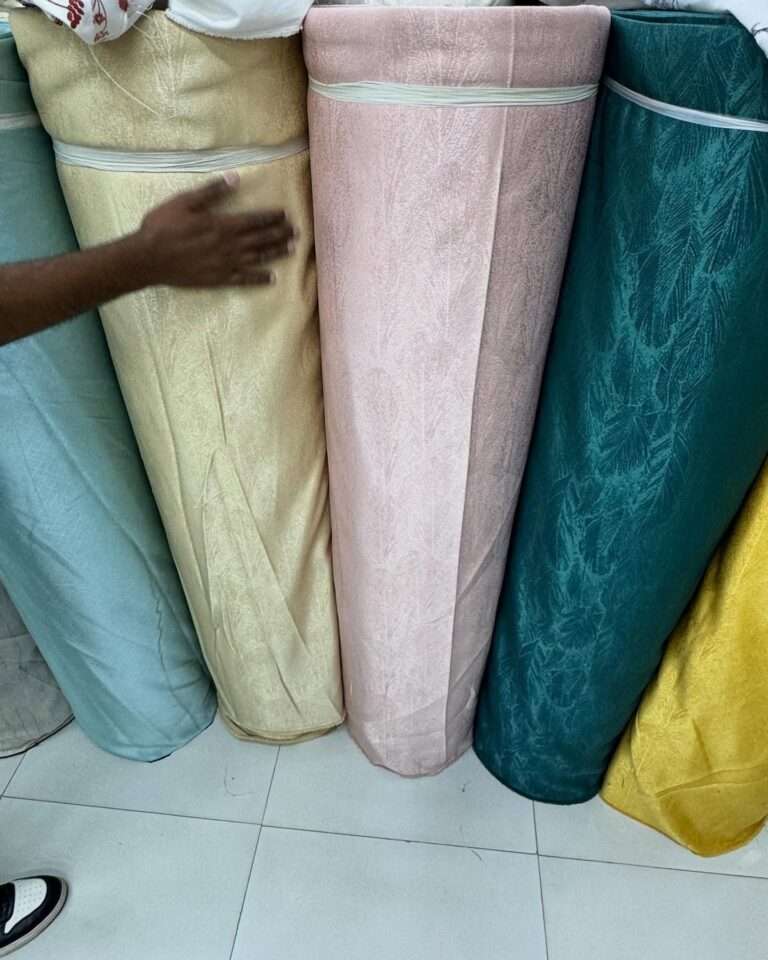 wholesale supplier of curtain fabric in Nairobi Kenya located at eastleigh with a shop called kalus top curtains and office blinds showcasing some of their stock