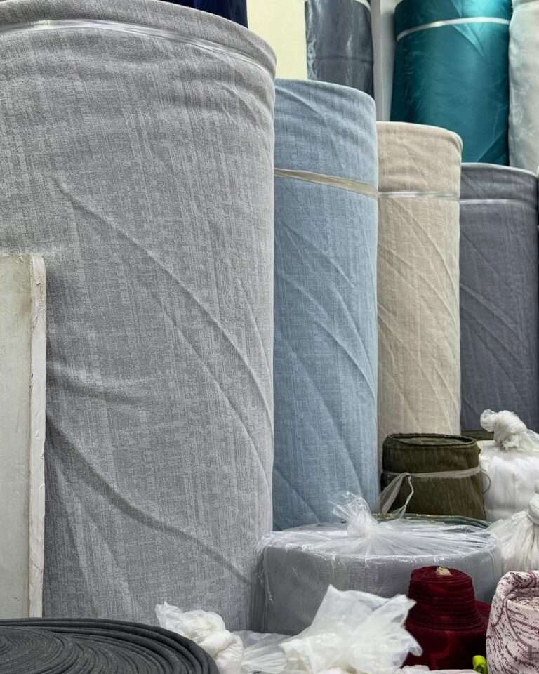 wholesale supplier of curtain fabric in Nairobi Kenya located at eastleigh with a shop called kalus top curtains and office blinds showcasing some of their stock
