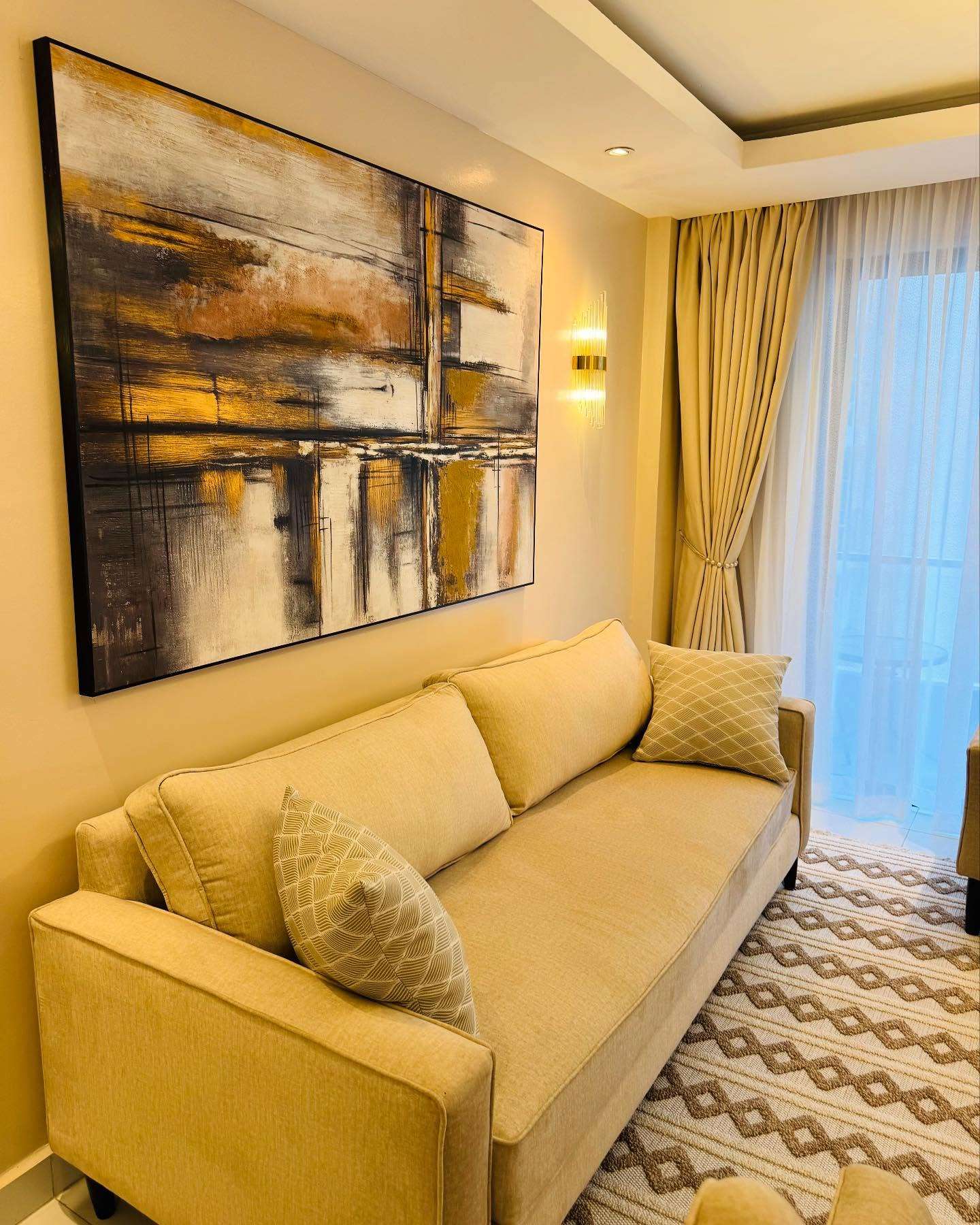 Skyway 2 by Alif Homes completed curtains and sheers project in kenya with custom made to measiure curtains from eastleigh