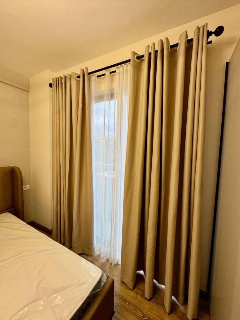 beautiful curtains and sheers residential supply and installation in east africa nairobi kenya Kilimani region
