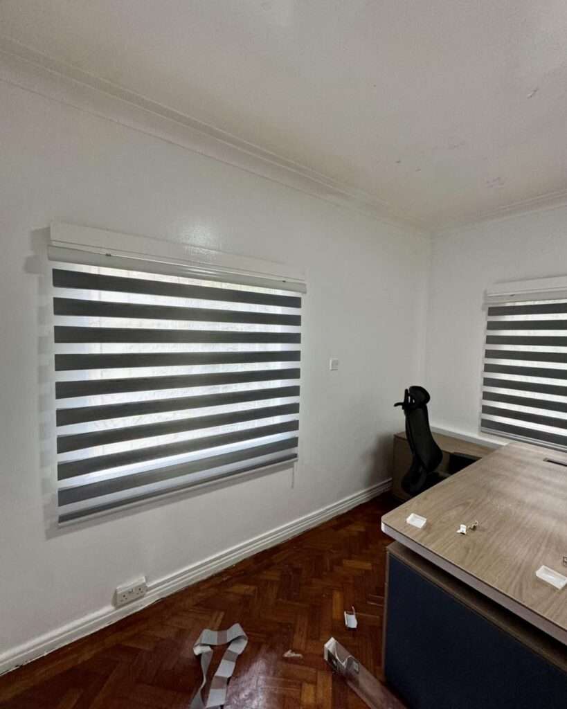 zebra blinds supply and installed by kalus top curtains and office blinds