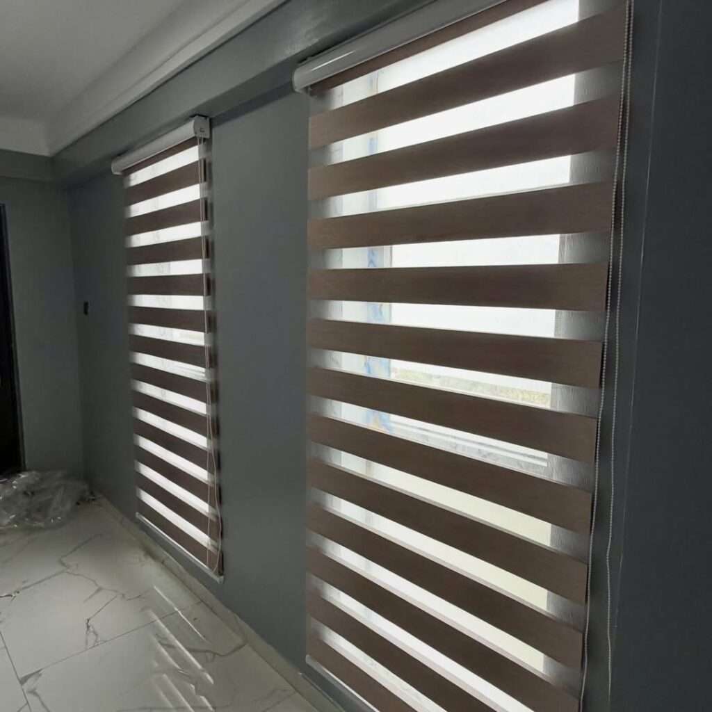 modern zebra blinds for sale with installation package complete brand new for homes and offices window blinds