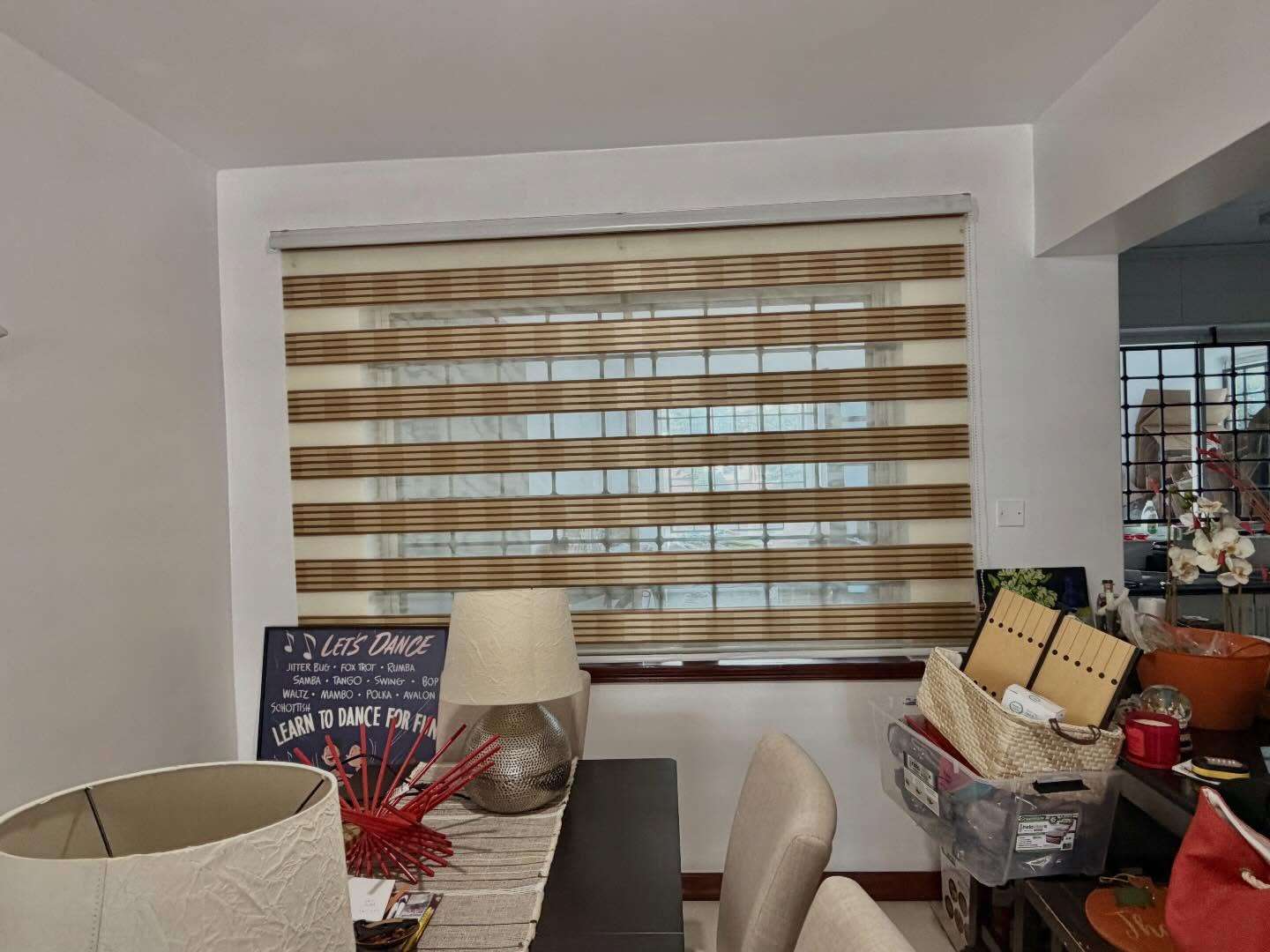 Zebra blinds done right ✨ Installed at Lady White Apartments