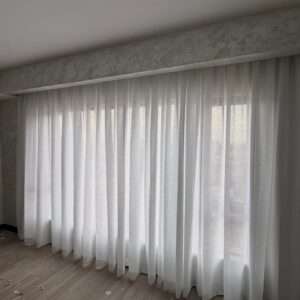 Our latest installation of premium white heavy sheers has completely transformed this space with (1)