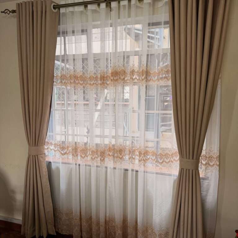 Preston Court curtains Kenya professionally installed by Kalus Top Curtains